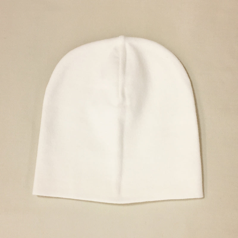 cream baby hat