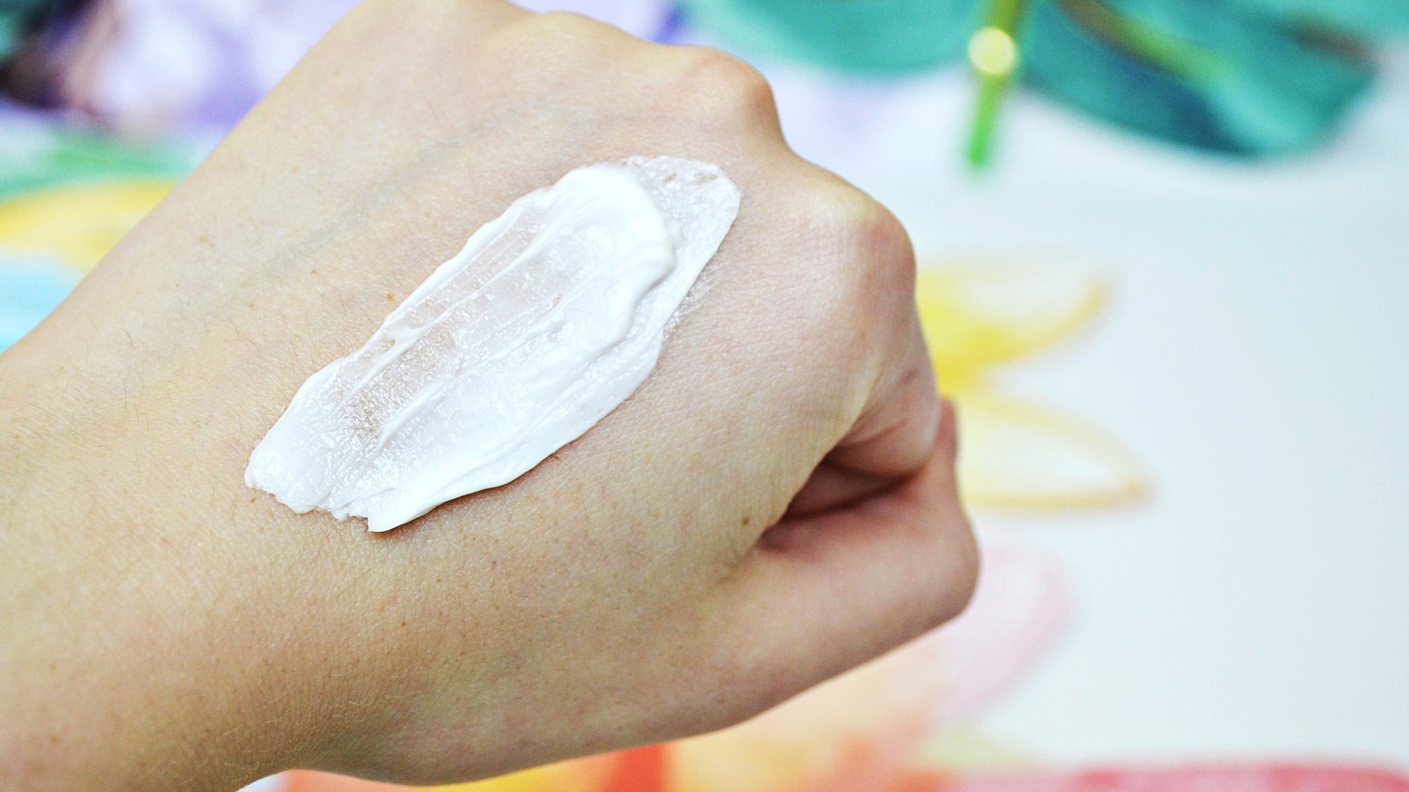 Using nourishing body cream lotion