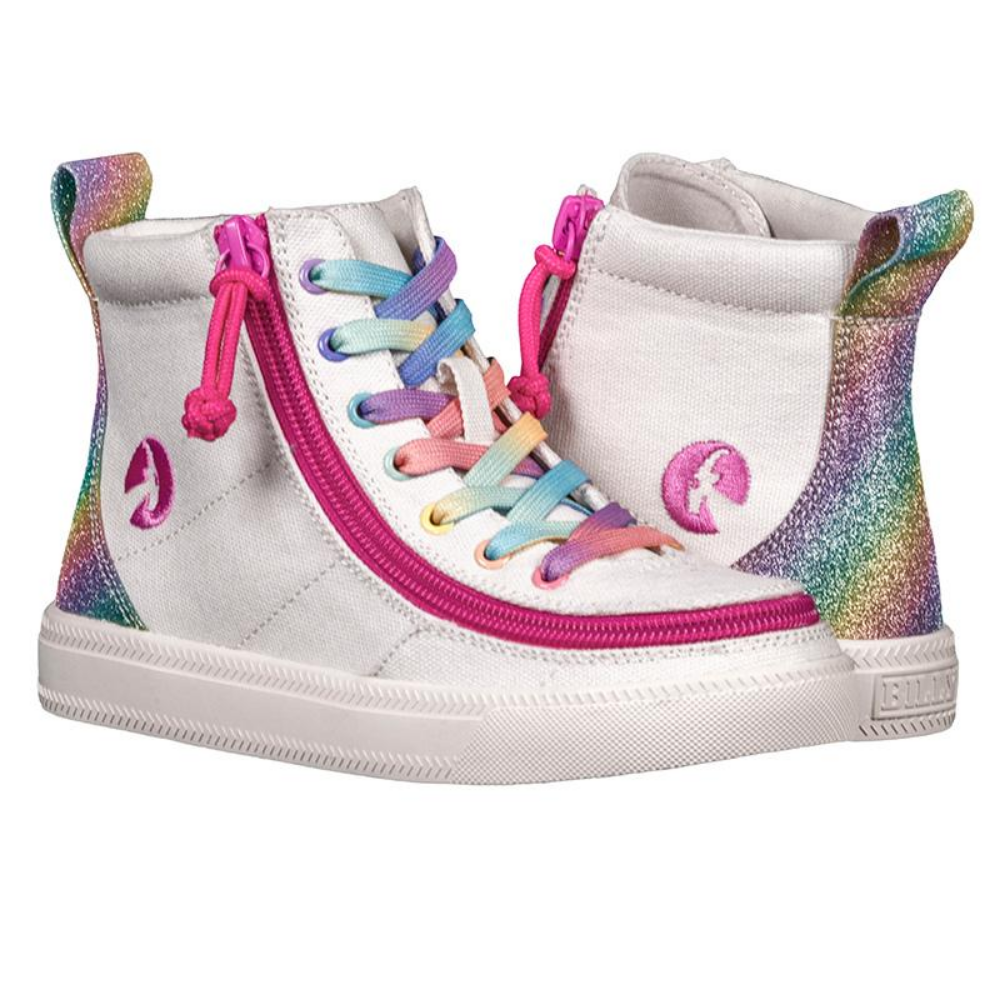 Billy Footwear Kids High Top Rainbow 