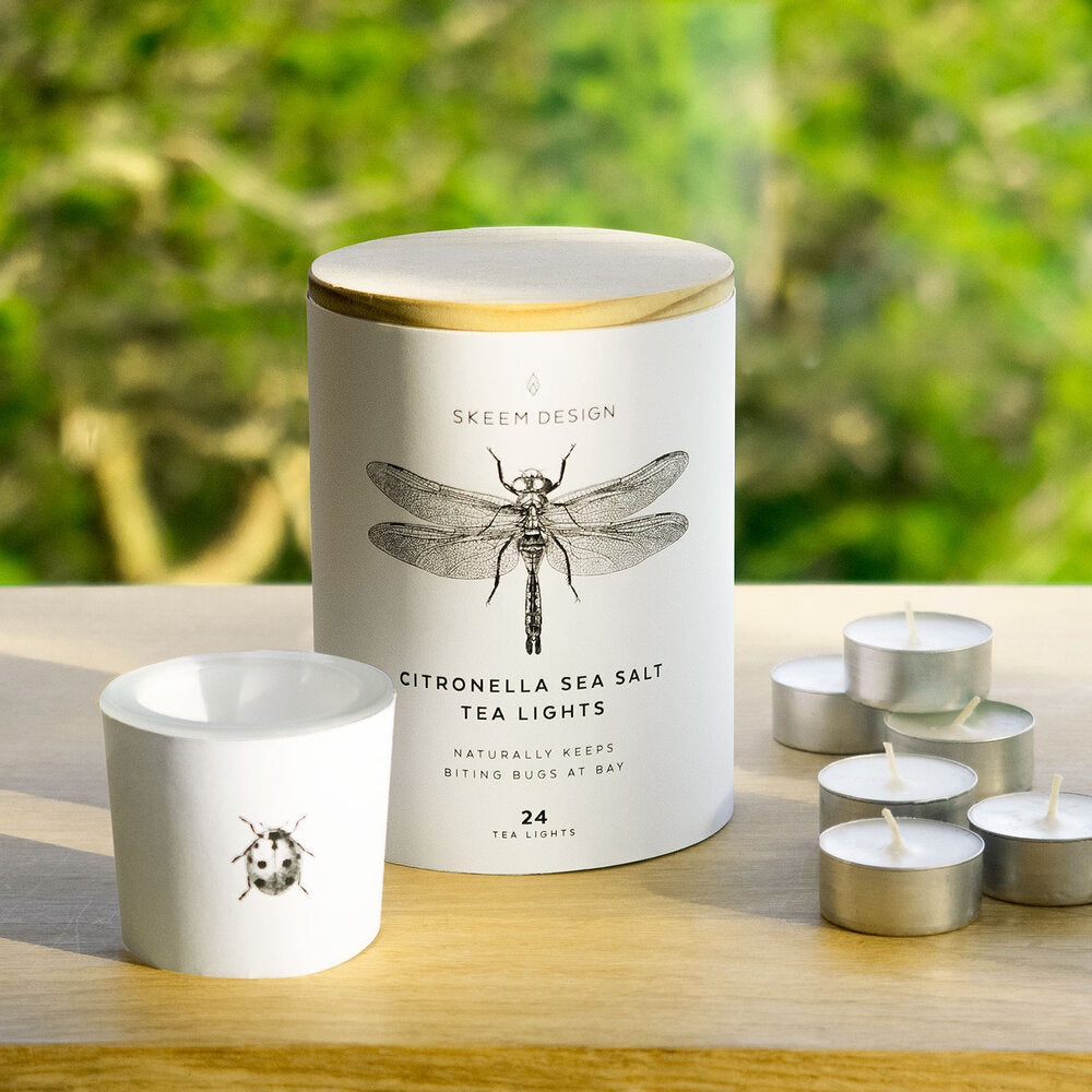 Citronella Tea Lights & Holder