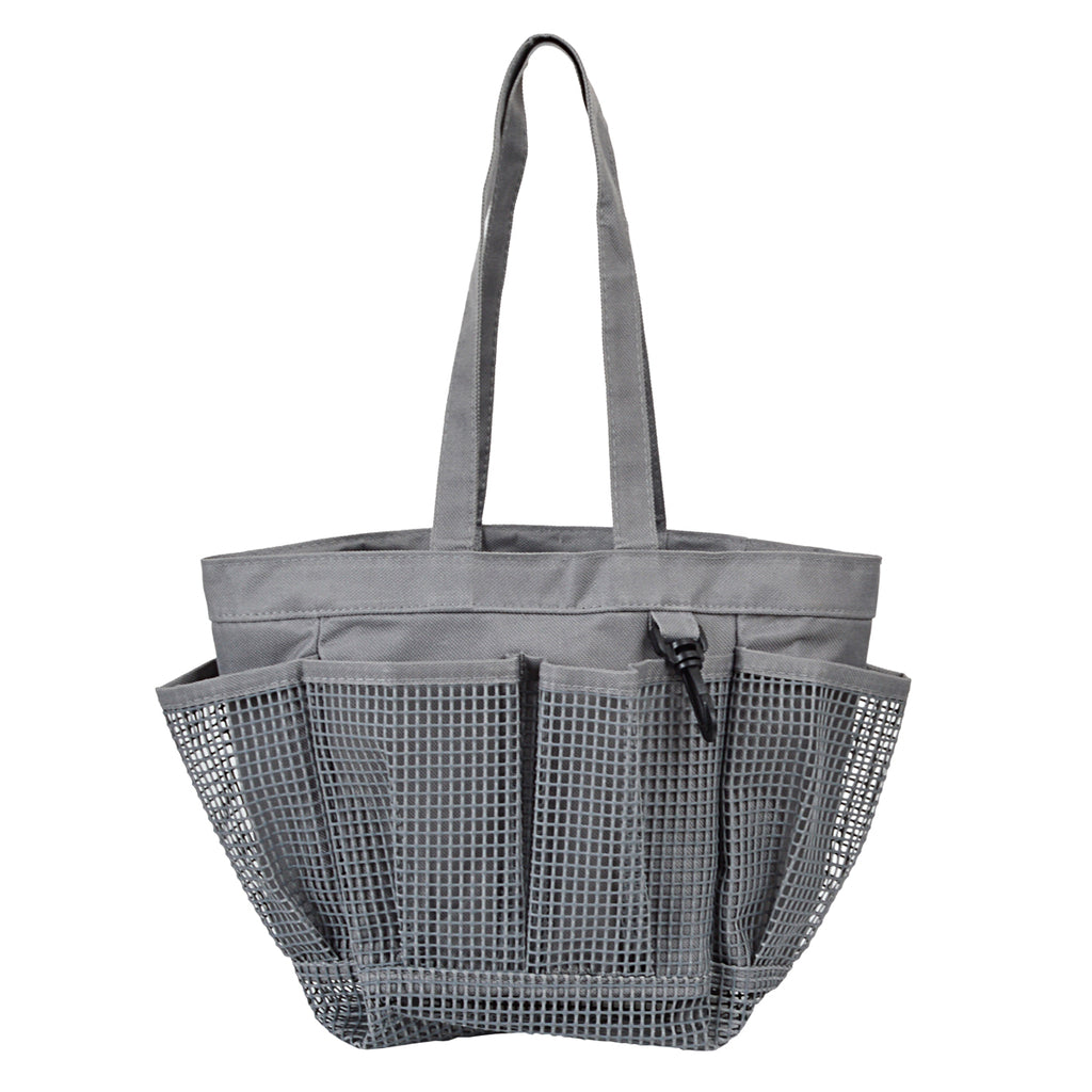 Utopia Alley Portable Mesh Shower Caddy with 6 external pockets and ke