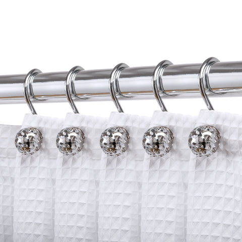 Utopia Alley Ball Shower Curtain Hooks, Rustproof Aluminum Shower