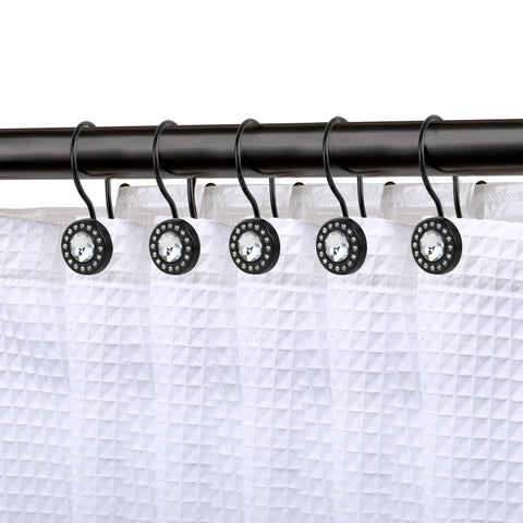 Utopia Alley Brushed Nickel Double Shower Curtain Hooks in the Shower Rings  & Hooks department at