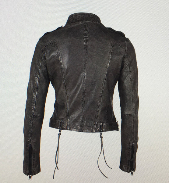 Mauritius Candice Leather Moto Jacket – Satori Boutique
