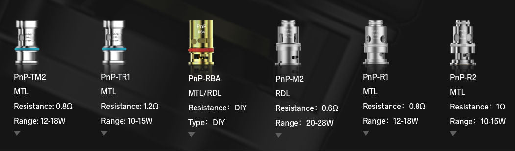 More pnp coils are available