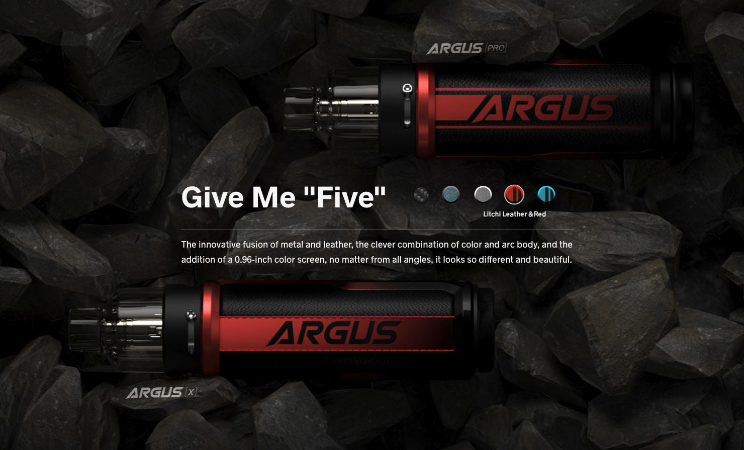 Argus PX features a great combination of metal and leather materials