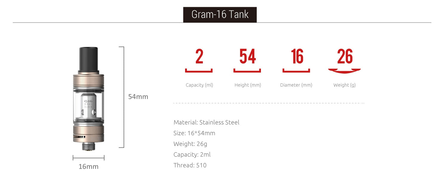 Gram-16 tank specifications
