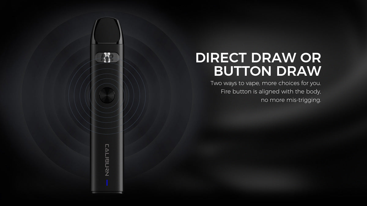No need to push any buttons, simply inhale to start vaping