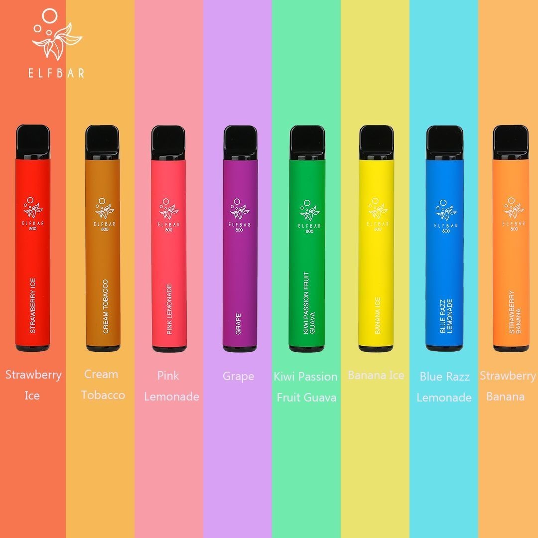 Elf Bar Disposable Pod Kit. 600 puffs and 550 mAh battery.