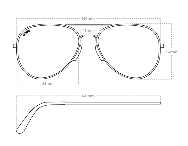 Ace Size Guide - Gage Sunglasses