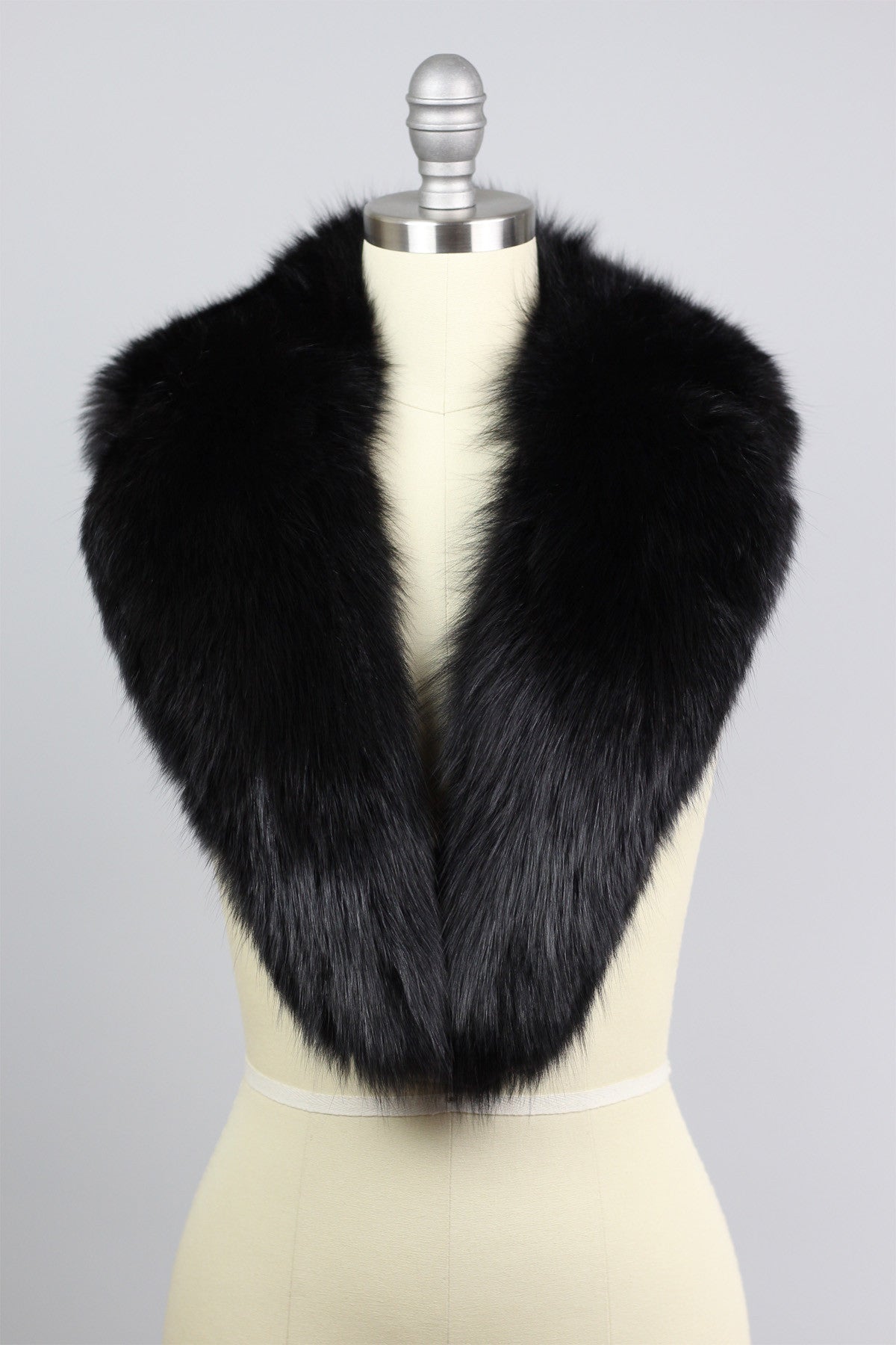 Perfect Vintage Black Fox Fur Collar Wrap – The Vintage Net