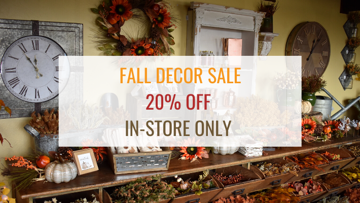 20% off in our fall sale