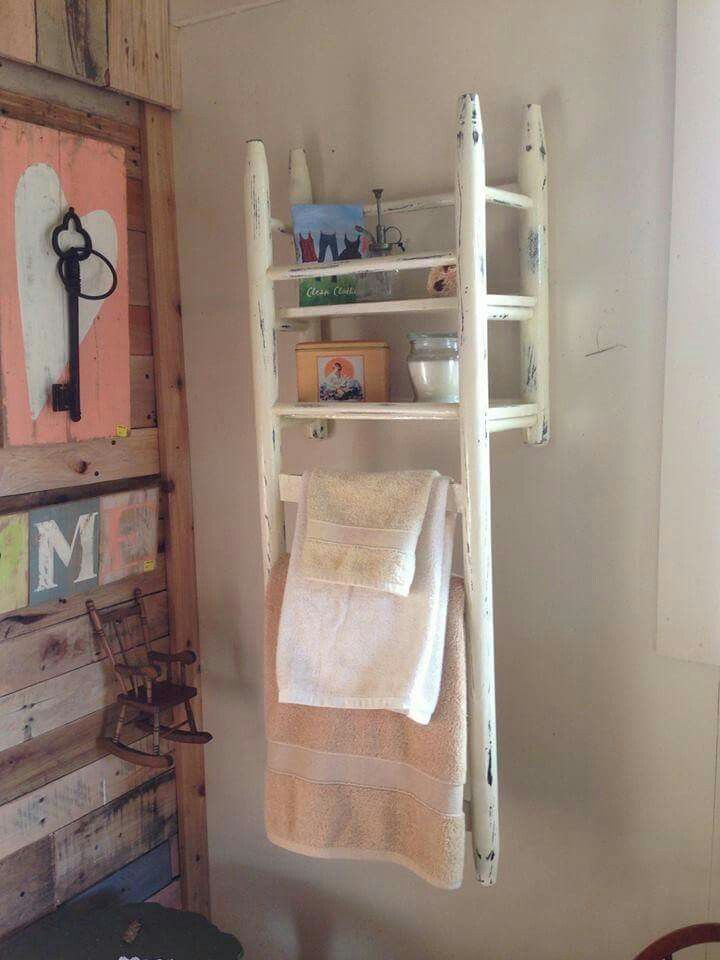 Hang an Antique Chair as a Shelf
