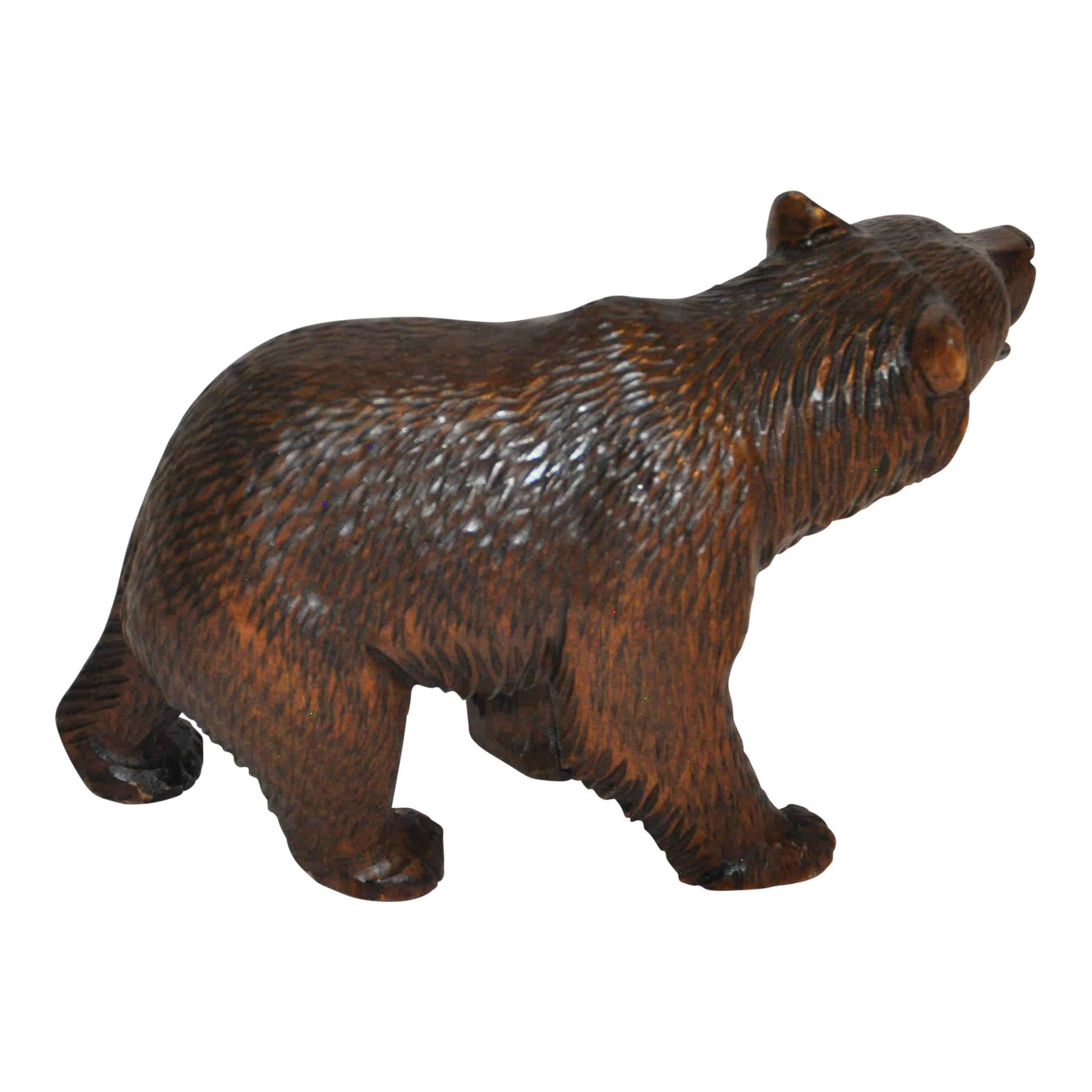 Carved Black Forest Bear - Ski Country Antiques & Home