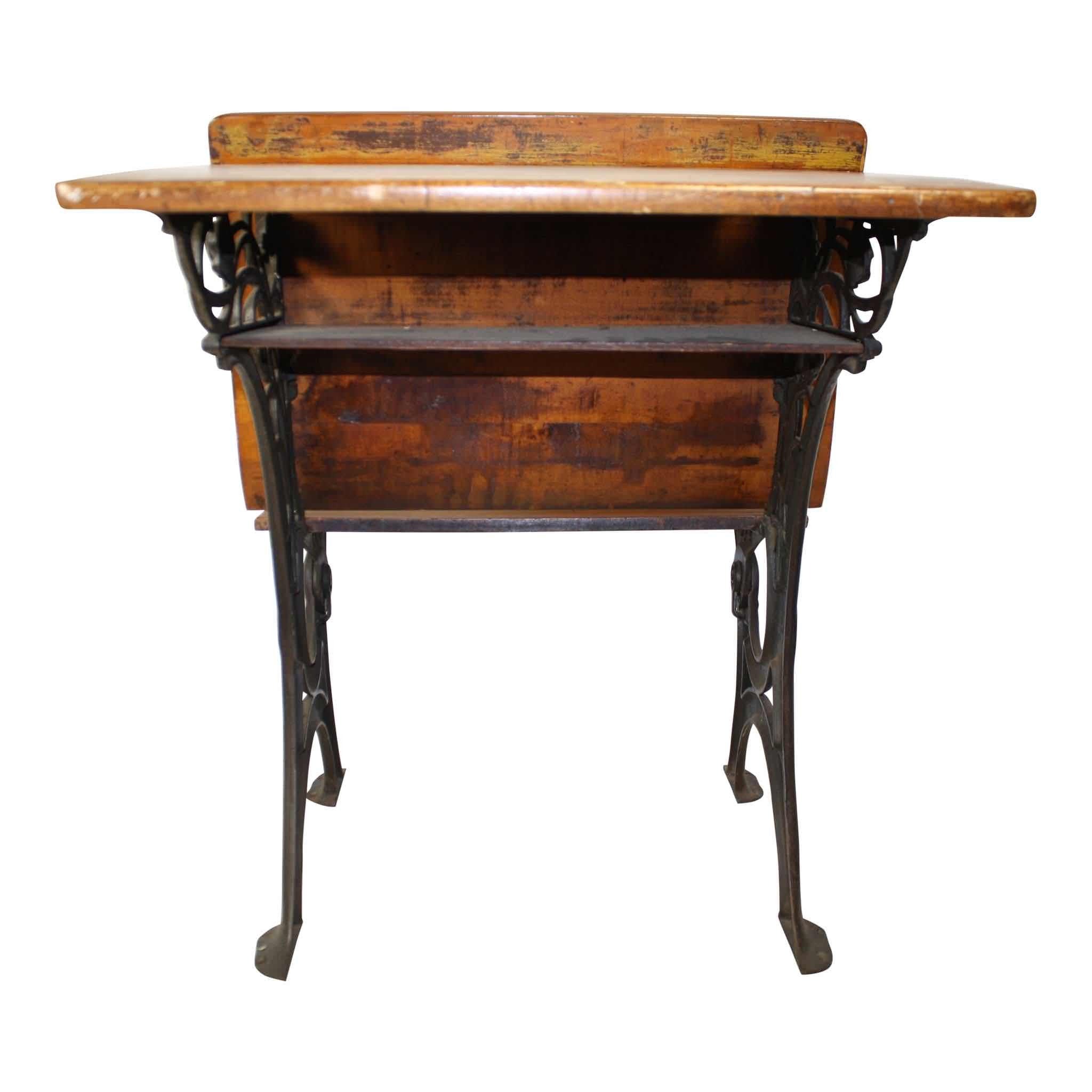 E H Stafford Mfg Co Of Chicago School Desk Ski Country