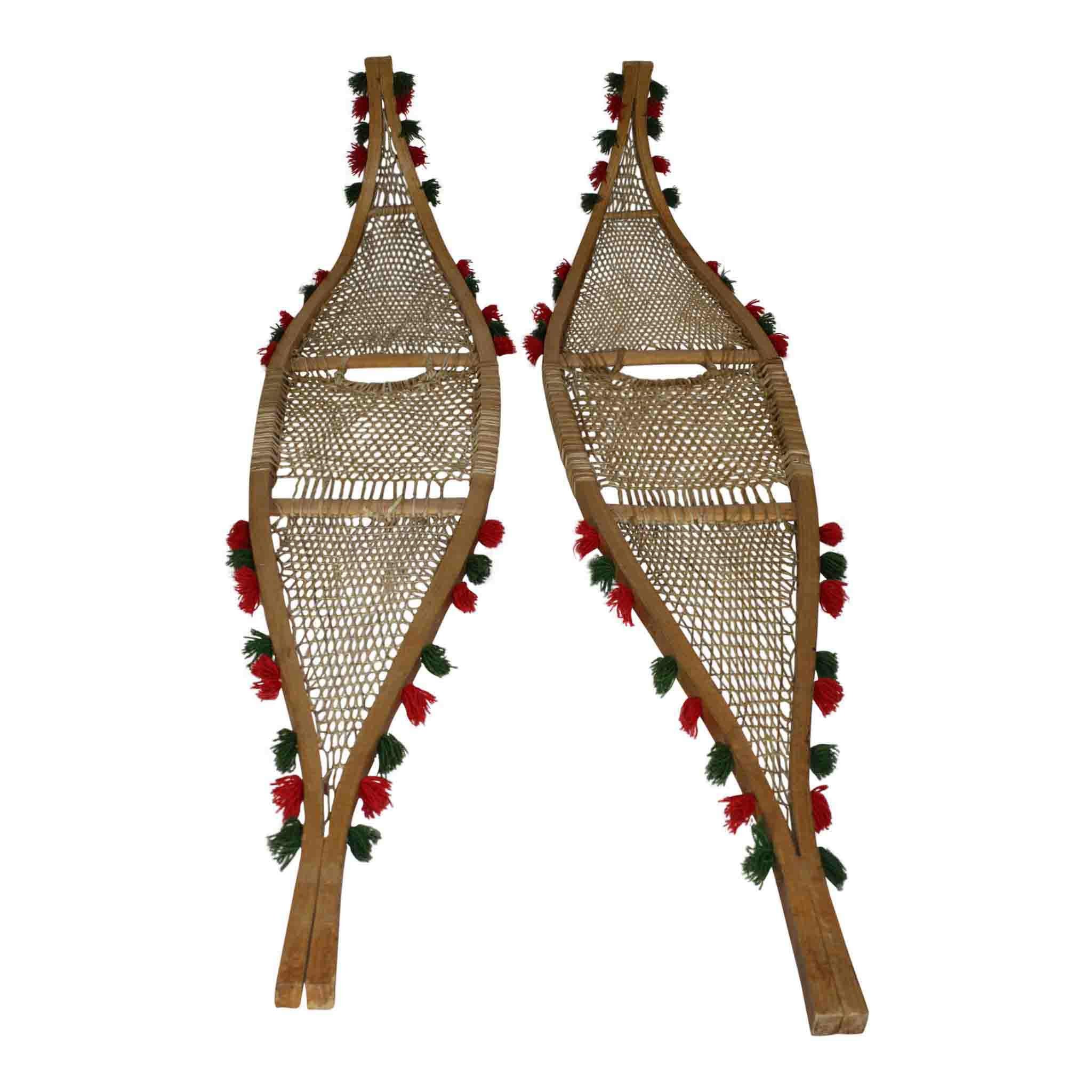 Indian Beaver Tail Snowshoes Ski Country Antiques Home