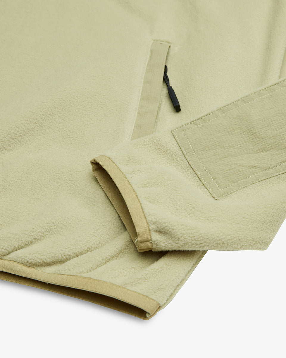 Section Zip Neck Fleece - Sage Green