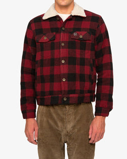 Mikey Plaid Trucker - Red Plaid -