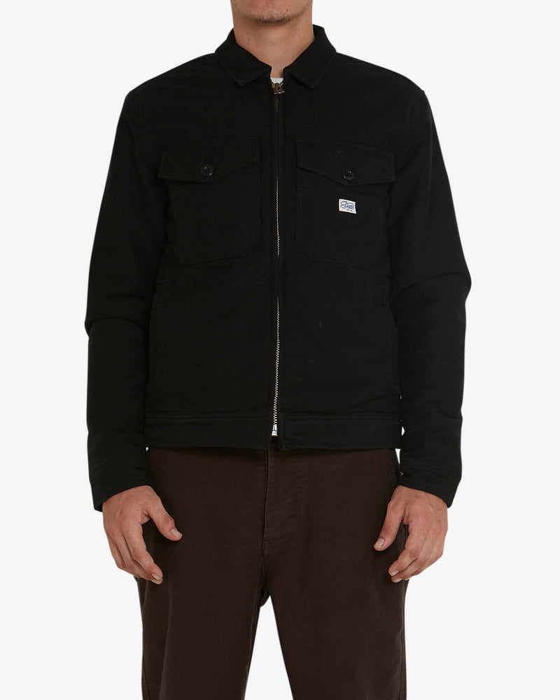 Moleskin Work Jacket - Black -