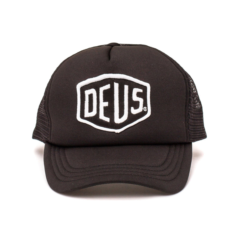 poll Promoten Klusjesman Baylands Trucker Hat - Black-White w/ Black Mesh - | Deus Ex Machina