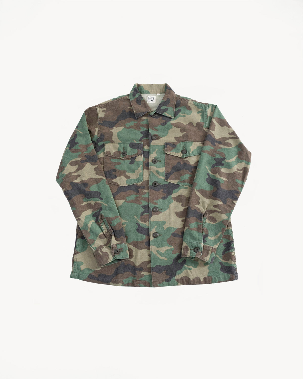 8045-W76 - Fatigue Shirt Melton Wool - Army Green