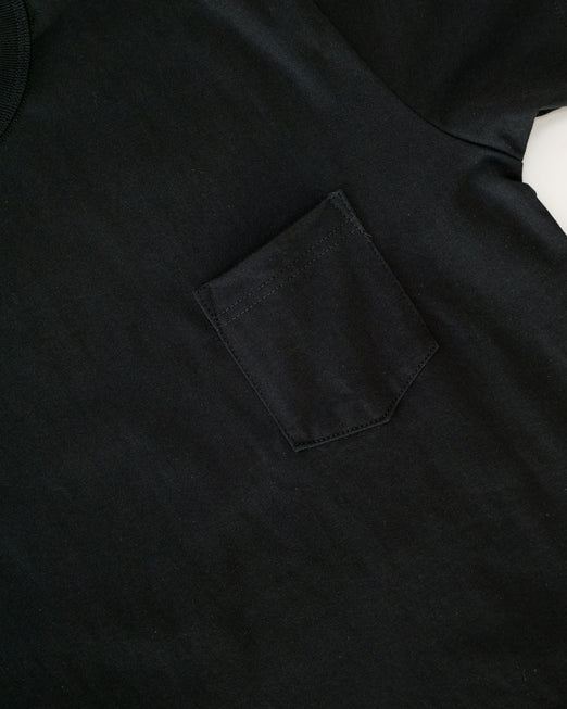 Heavyweight Pocket T-Shirt - Black | James Dant
