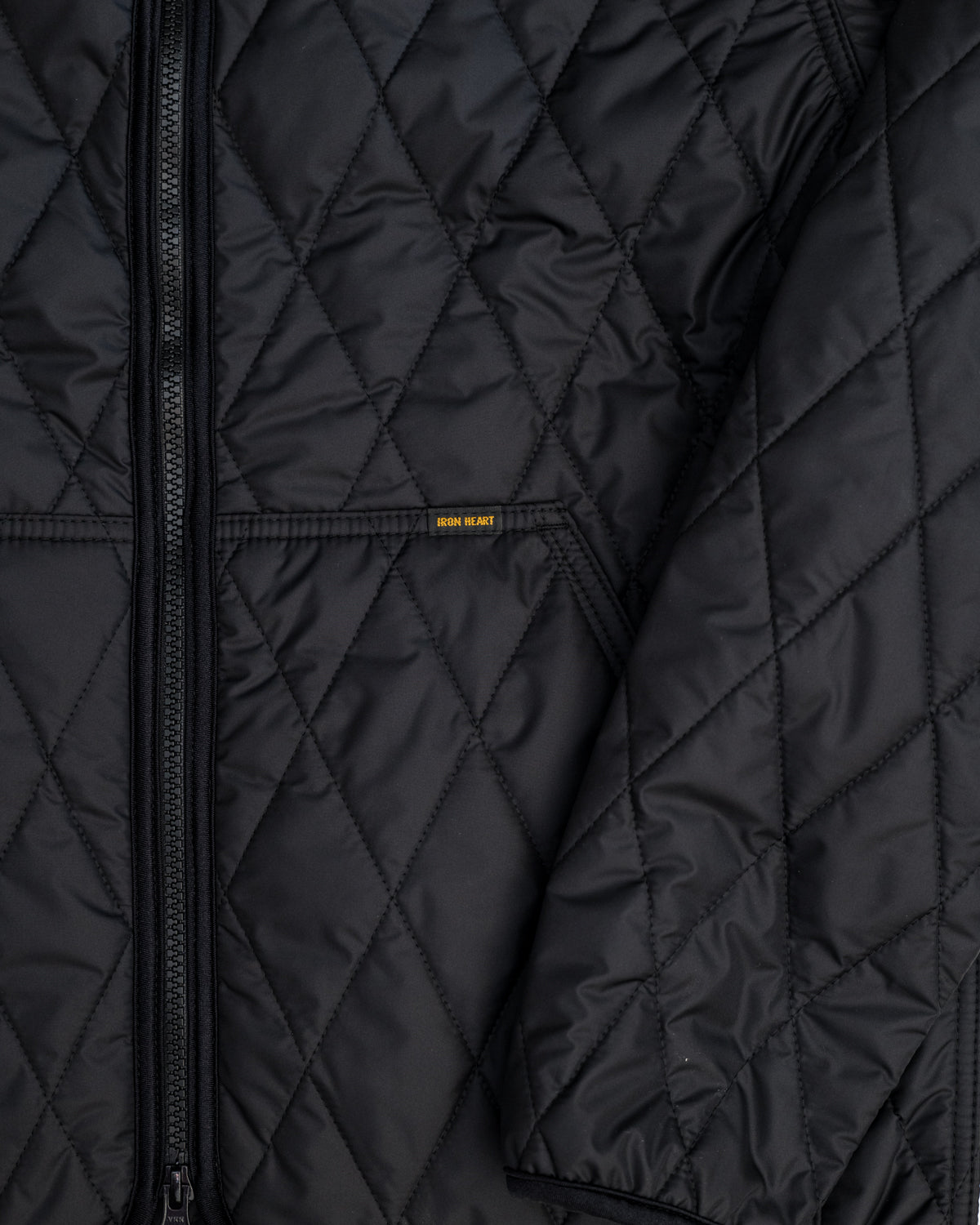IHM-36-BLK-NP - Quilt Lined Nylon Jacket - Black | James Dant