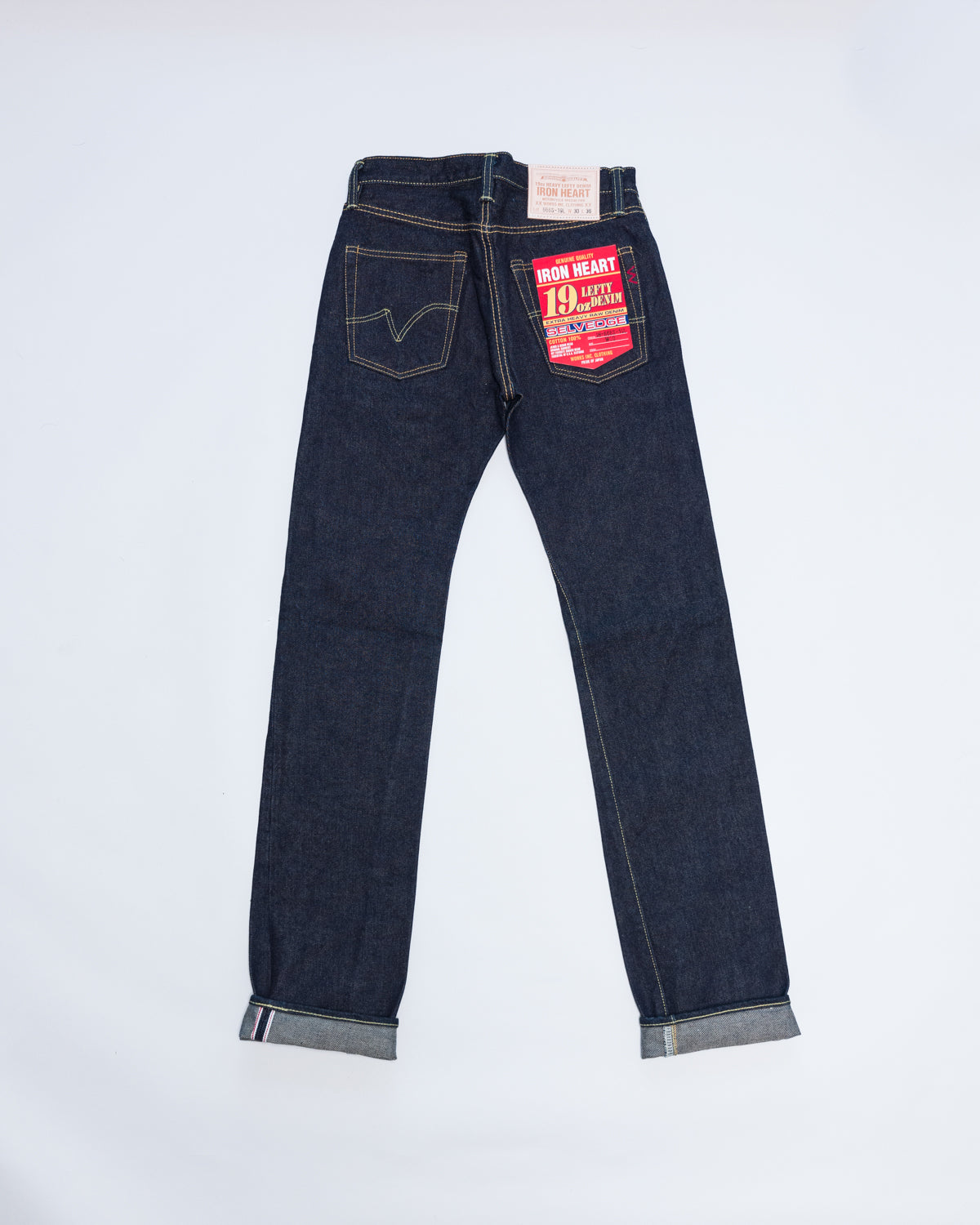 IH-634S-19L - 19oz Left Hand Twill Selvedge Denim Straight Cut