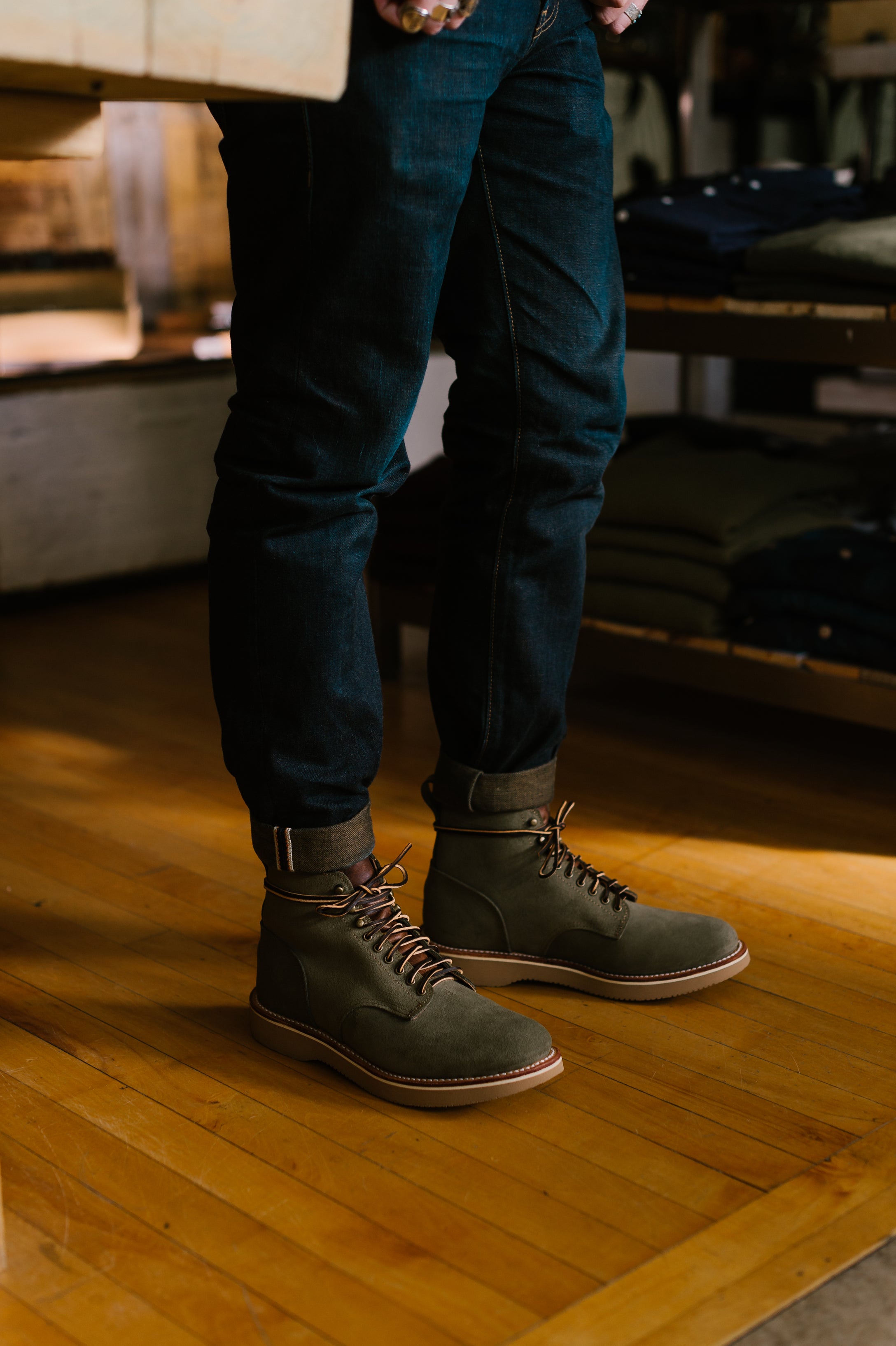 Triple Down Boot - Desert Sage Roughout | James Dant - Purveyors of Men ...