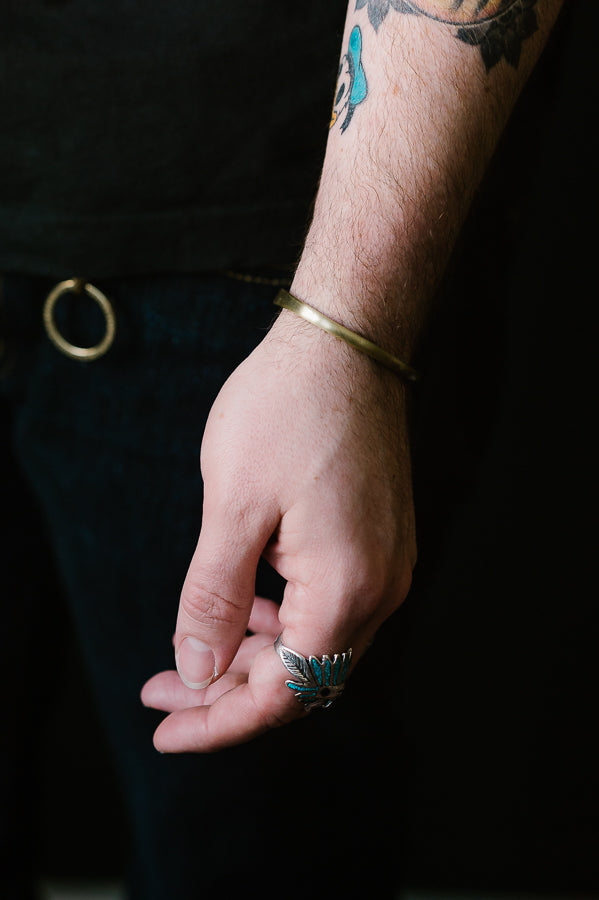Pub tempo Preference The Champion Cuff - Brushed - Brass | James Dant - Purveyors of Men's Goods