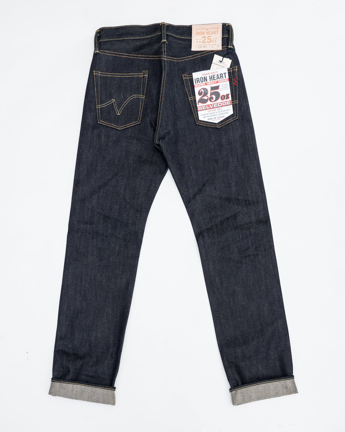 IH-634S-19L - 19oz Left Hand Twill Selvedge Denim Straight Cut