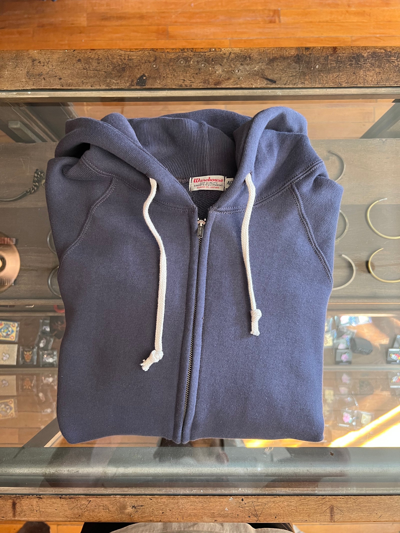 Kinema loopwheel knit zip hoodie サイズL-