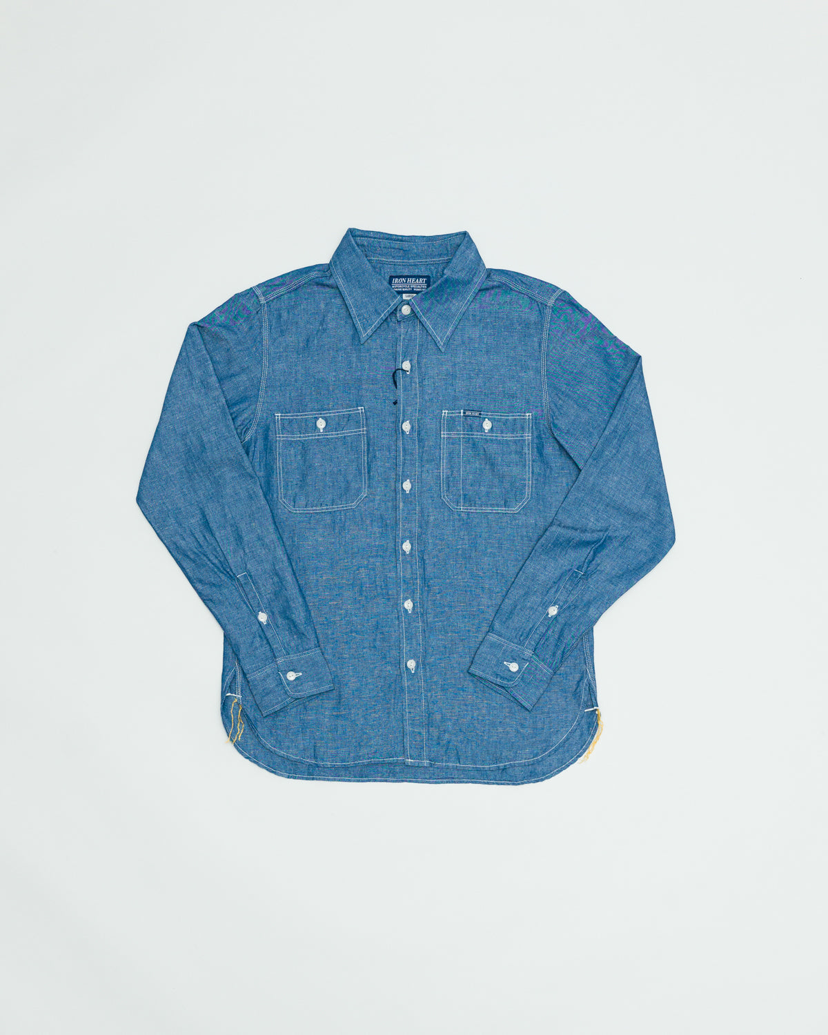 IHSH-208-IND 14oz Kersey Western Shirt Indigo — Brooklyn Clothing