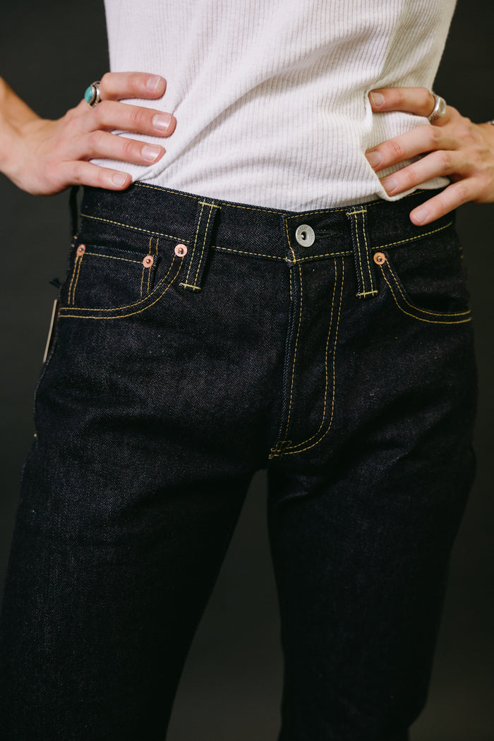 IH-777S-142 - 14oz Selvedge Denim Slim Tapered Jeans - Indigo | James Dant