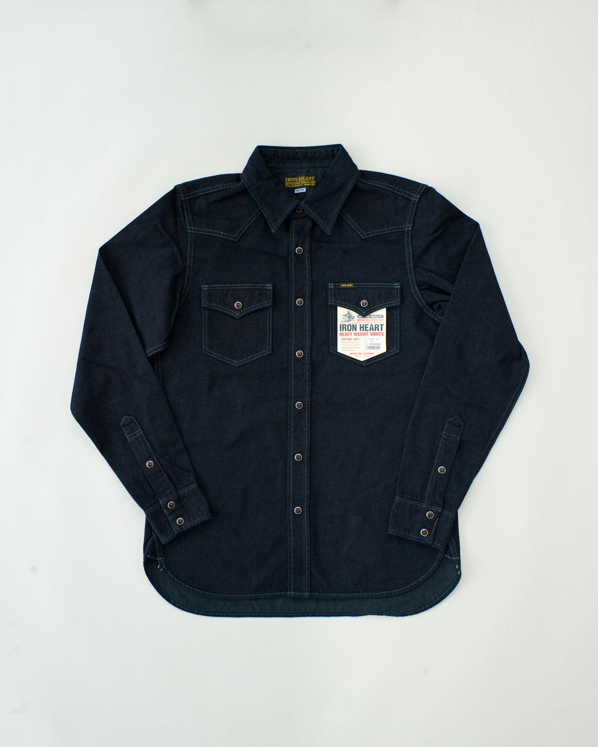 10oz Selvedge Denim Western Shirt - Indigo – Iron Shop Provisions
