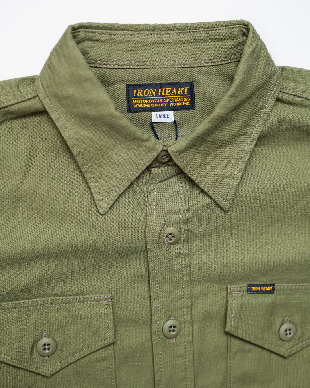 に値下げ！ RHC RonHerman military Back satin shirt