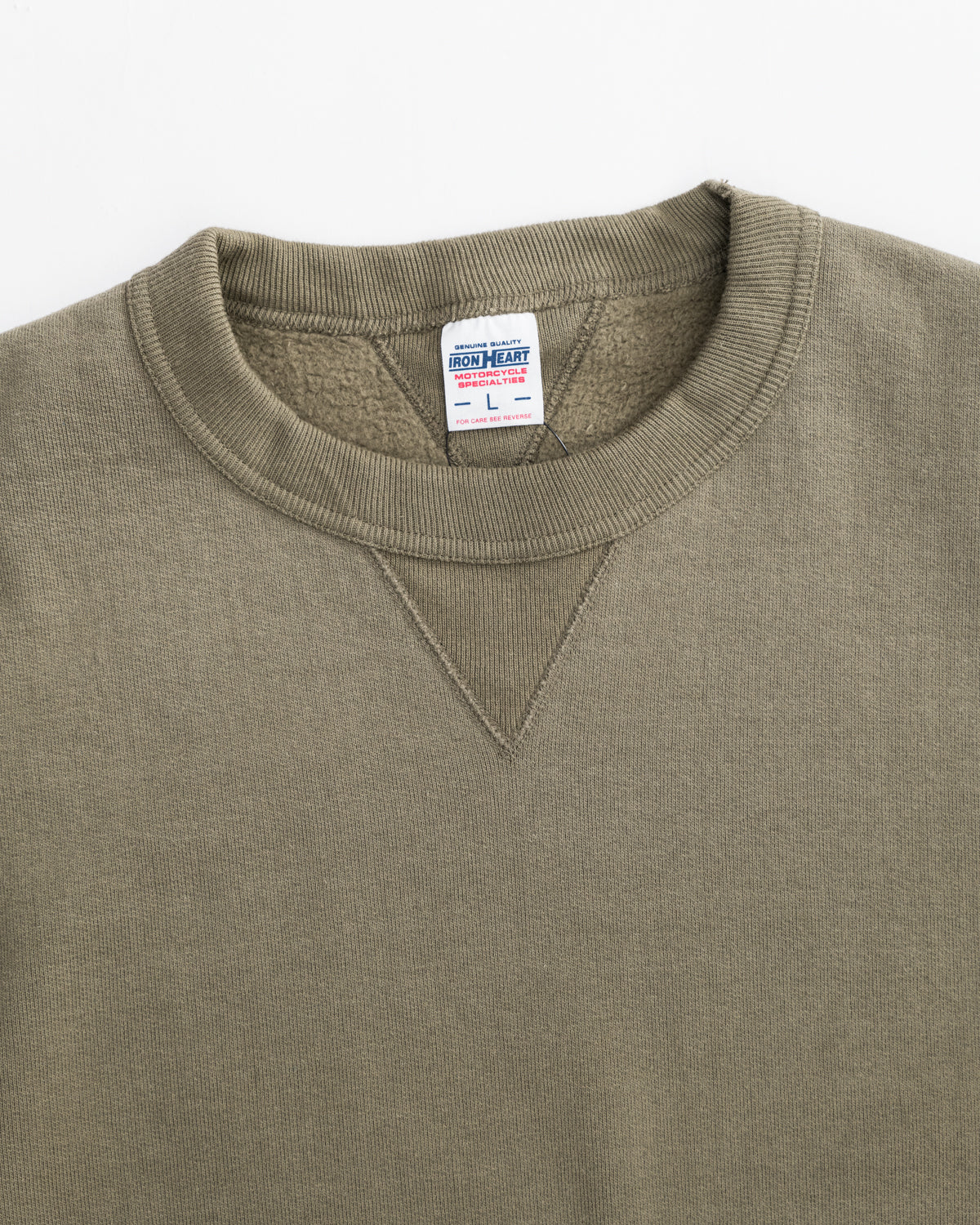 IHTL-1301-OLV - Waffle Knit Long Sleeve Crew Neck Thermal - Olive