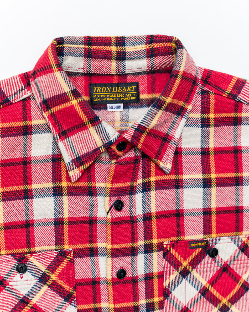 IHSH-334-RED - Ultra Heavy Flannel Classic Check Work Shirt - Red ...