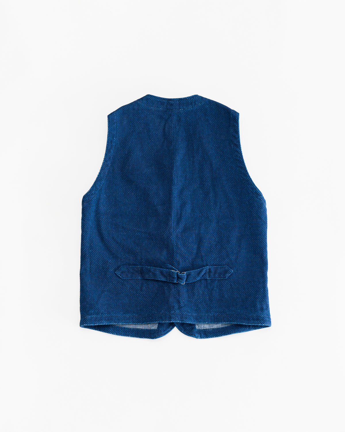 04-062 - Sashiko Hunting Vest - Indigo | James Dant