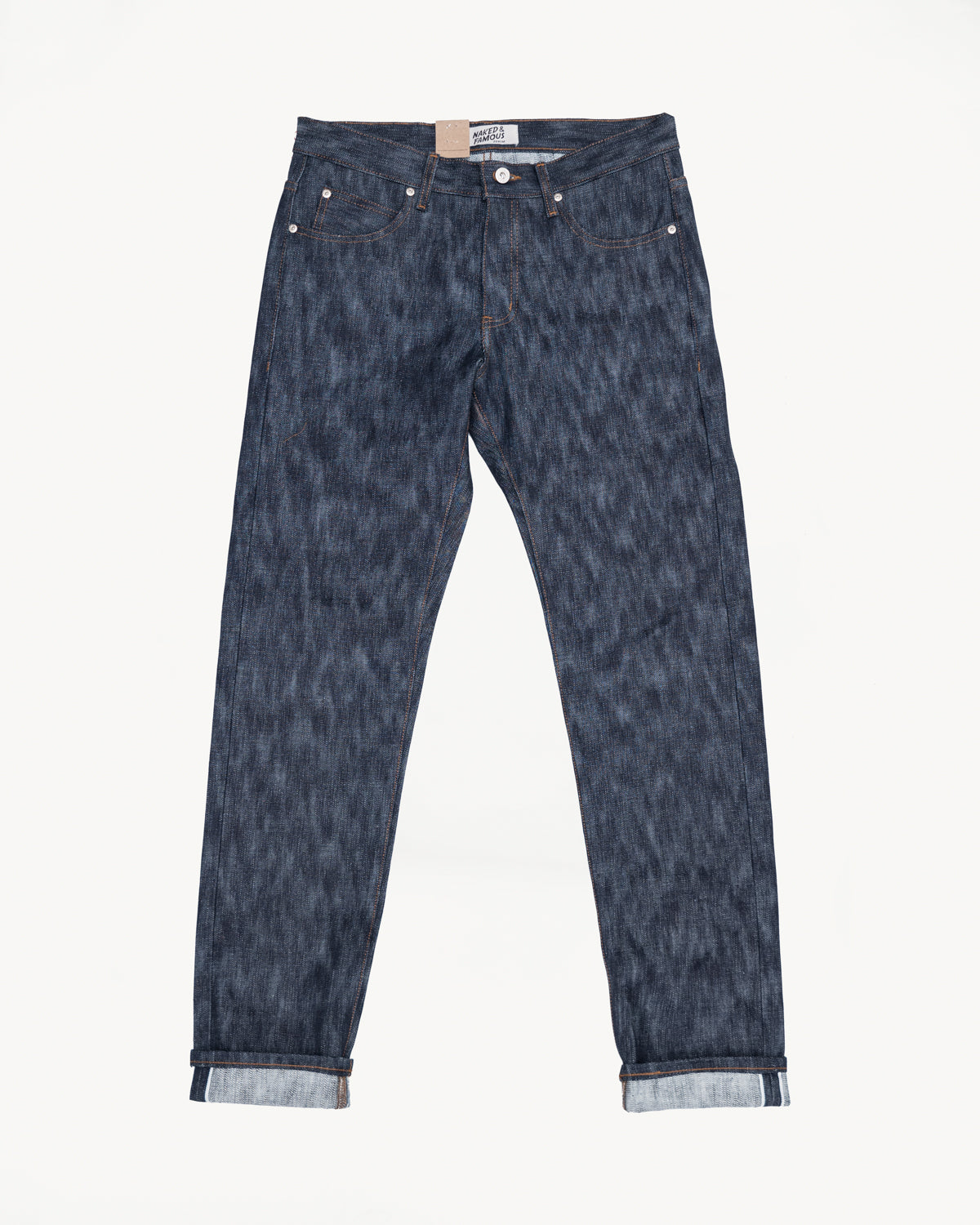 UB469 - 18oz Slub Selvedge - Indigo/Natural Seed - Tight Fit