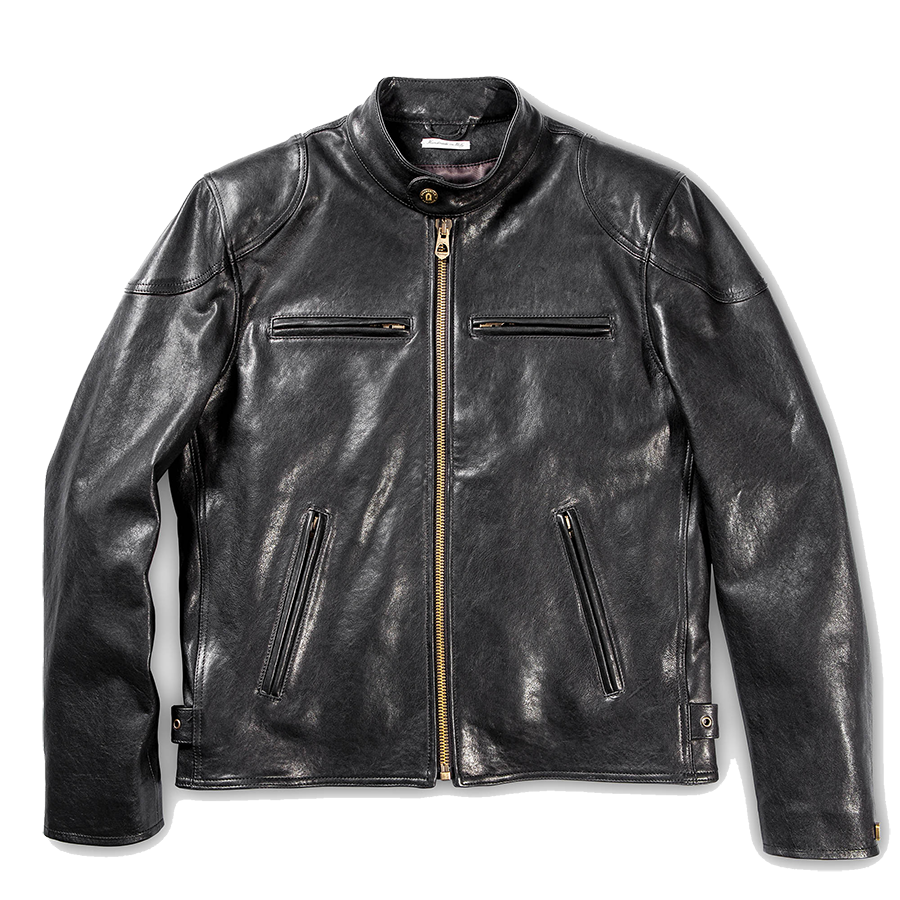 lambskin café racer jacket