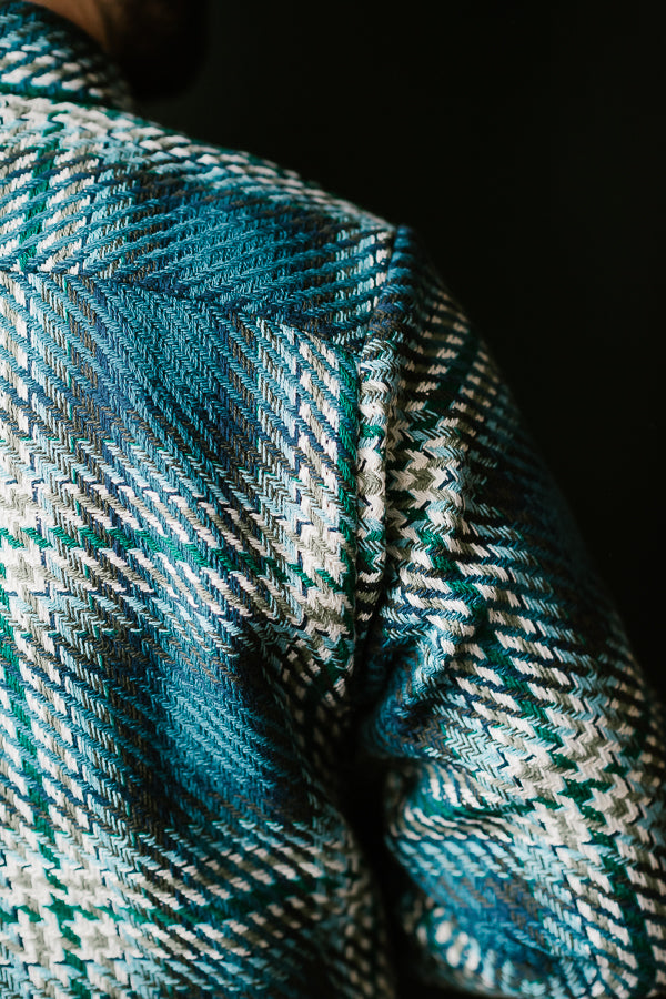 Whiting Overshirt - Dusty Blue Check