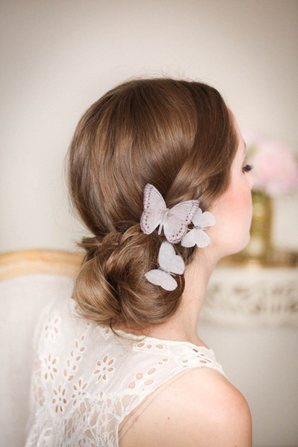 butterfly hair pins