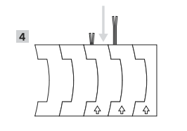 Step 4 – EXCITÀRE watch adjustment: reconnecting strap after resizing