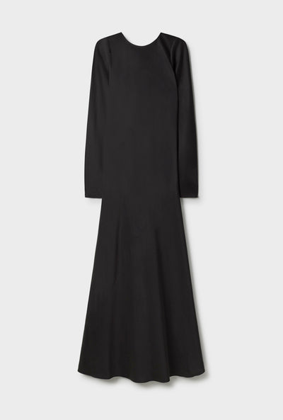 FULL SLEEVE BIAS DRESS BLACK – Silk Laundry /