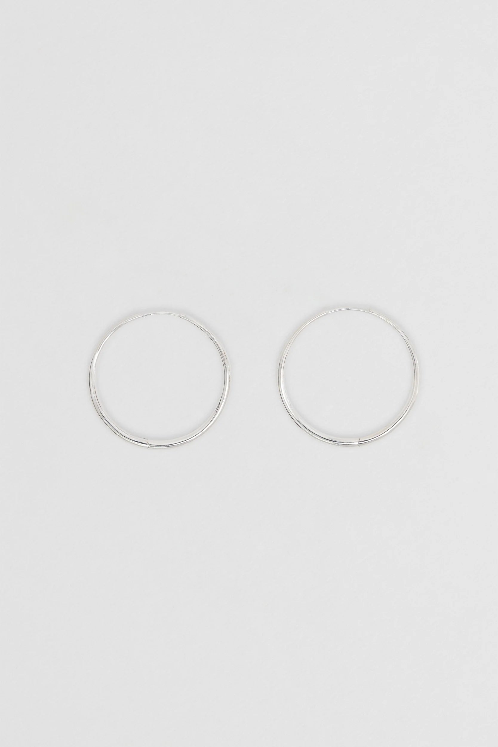 Momento Large Hoops | Silver