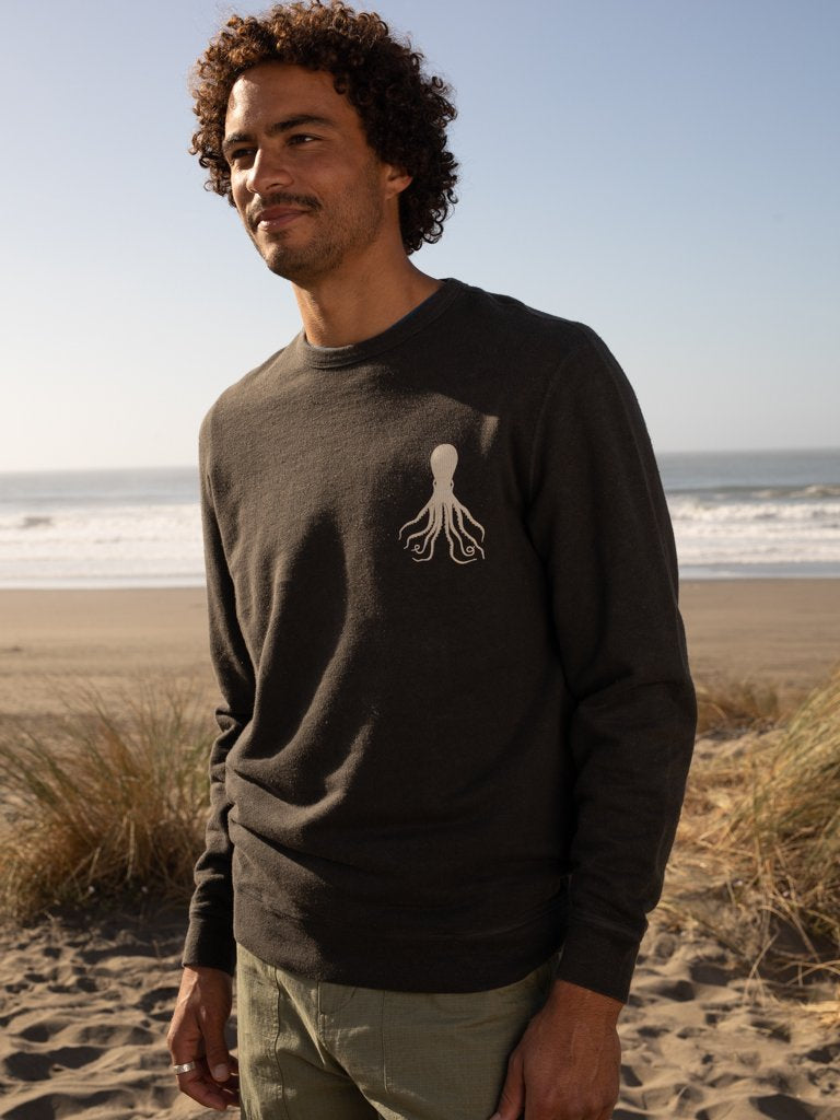 Hemp Octo Crew | Faded Black