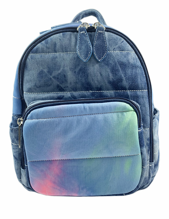Bari Lynn Mini Backpack- Neon Tie Dye 