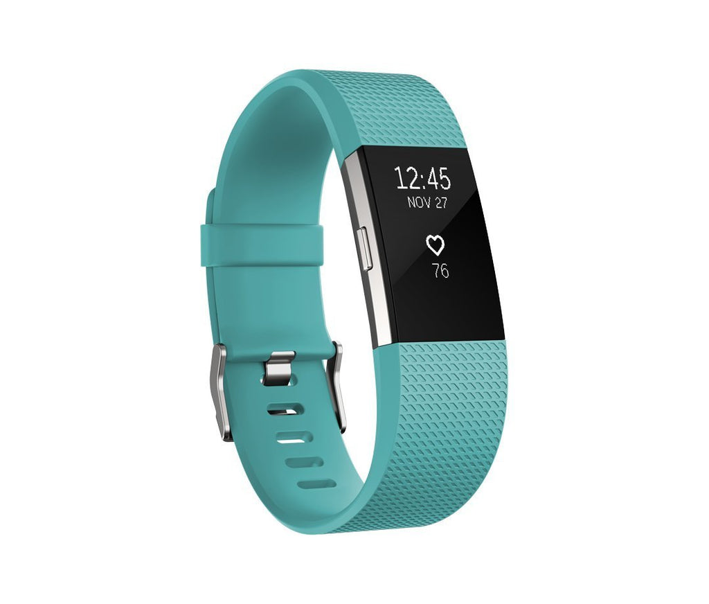 FITBIT CHARGE 2 TEAL SILVER - LARGE 