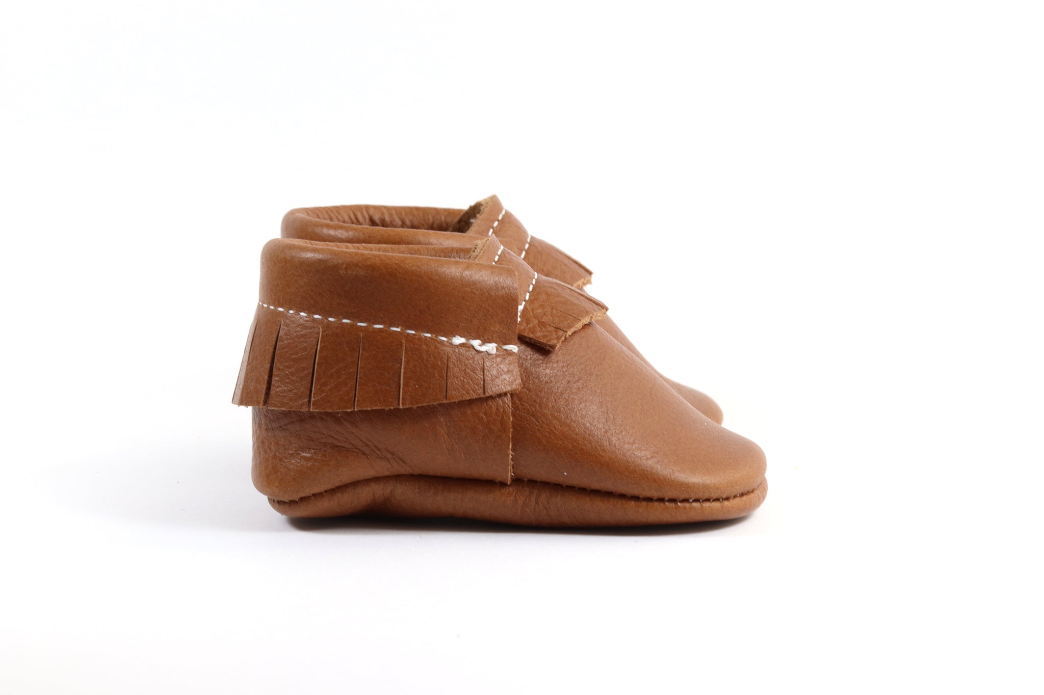 cognac moccasins